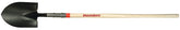 Razor-Back 45520 Shovel with Dual Rivet, 8-3/4 in W Blade, Steel Blade, Hardwood Handle, Long Handle, 48 in L Handle